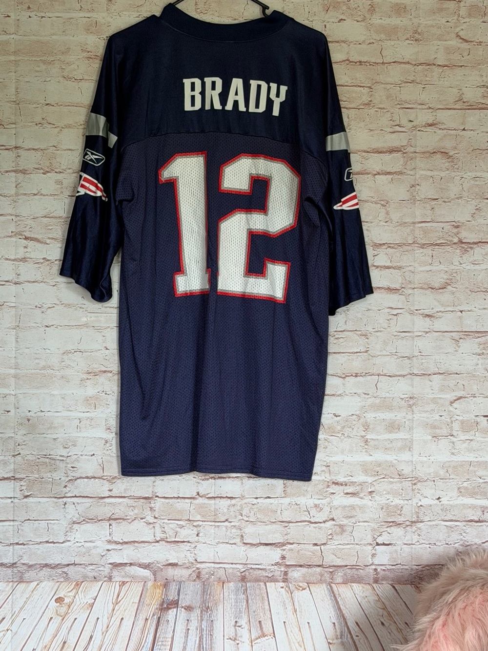 Tom Brady #12 Football Jersey - Navy, White & Red